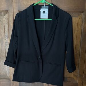 LC Lauren Conrad Classic Black Blazer